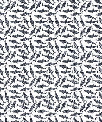 Fabric roller blind for window Sharks