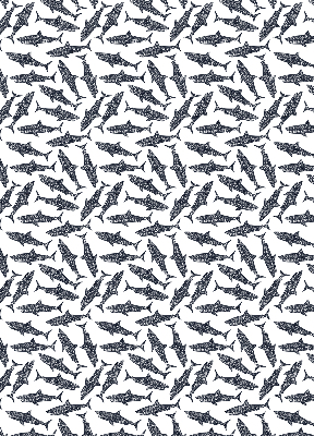 Fabric roller blind for window Sharks