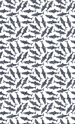 Fabric roller blind for window Sharks