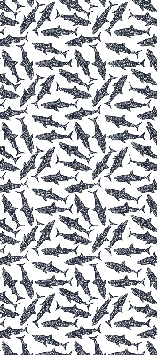 Fabric roller blind for window Sharks