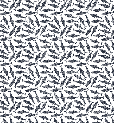 Fabric roller blind for window Sharks