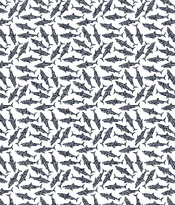 Fabric roller blind for window Sharks