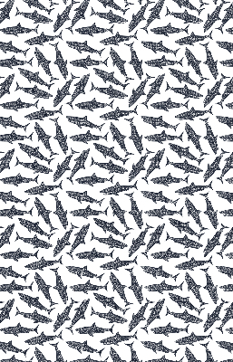 Fabric roller blind for window Sharks
