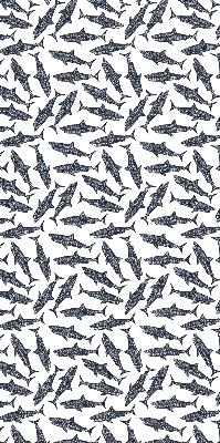Fabric roller blind for window Sharks
