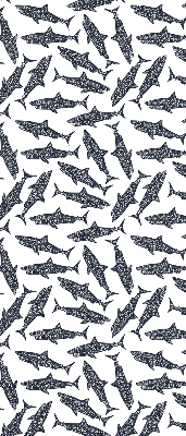 Fabric roller blind for window Sharks