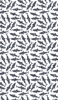 Fabric roller blind for window Sharks