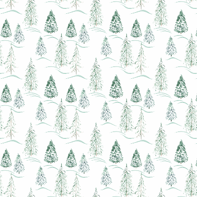 Blackout roller blind trees print