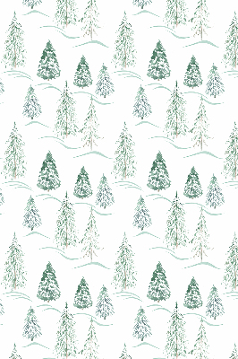 Blackout roller blind trees print