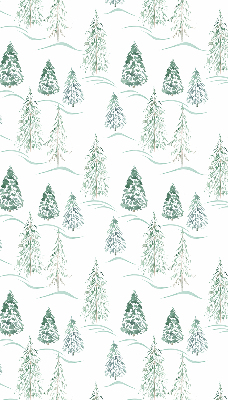 Blackout roller blind trees print
