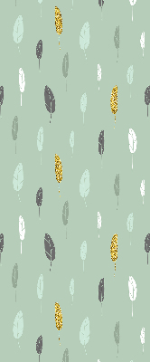 Fabric roller blind for window Colorful trees