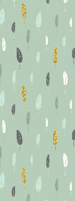 Fabric roller blind for window Colorful trees