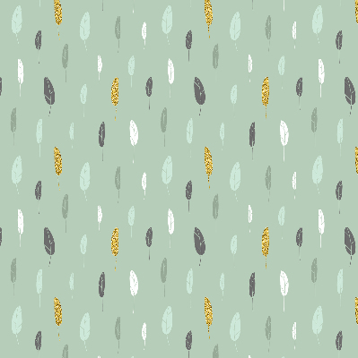 Fabric roller blind for window colorful trees print