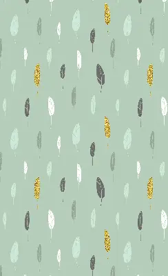 Fabric roller blind for window colorful trees print