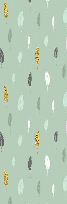 Fabric roller blind for window Colorful trees