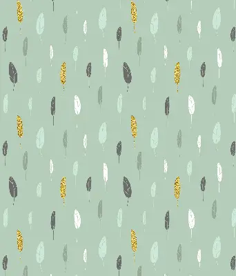 Fabric roller blind for window colorful trees print