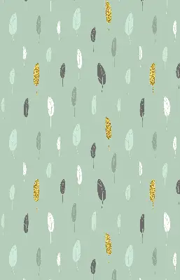 Fabric roller blind for window colorful trees print
