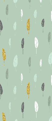 Fabric roller blind for window Colorful trees