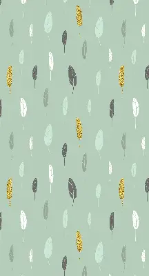 Fabric roller blind for window colorful trees print