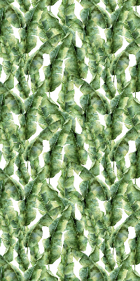 Fabric roller blind for window Leaves