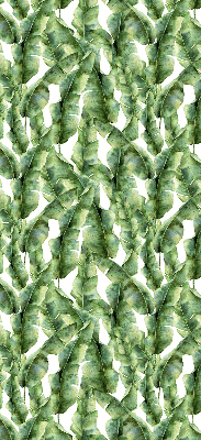 Fabric roller blind for window leaves pattern