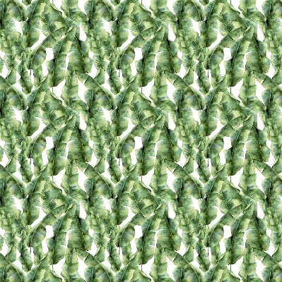Fabric roller blind for window leaves pattern