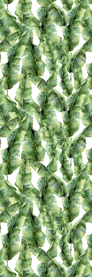 Fabric roller blind for window Leaves