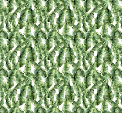 Fabric roller blind for window leaves pattern