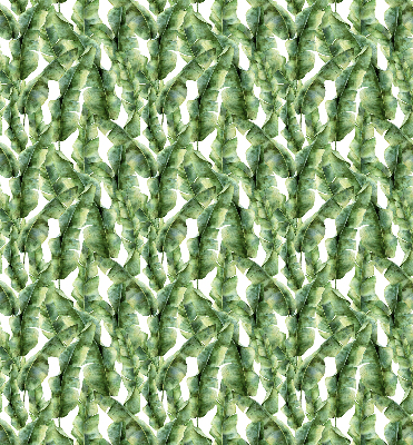 Fabric roller blind for window leaves pattern