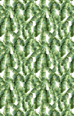 Fabric roller blind for window leaves pattern