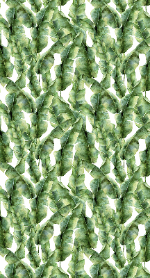 Fabric roller blind for window leaves pattern