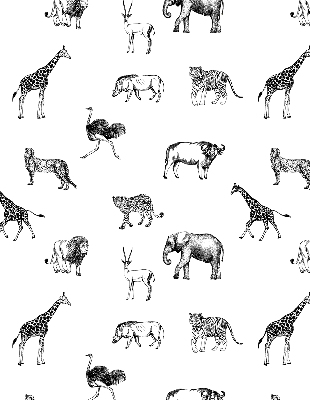 Blackout roller blind Animals