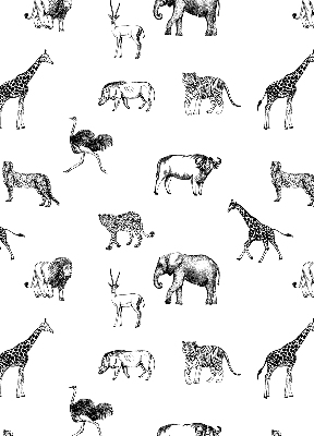 Blackout roller blind Animals