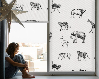 Blackout roller blind Animals