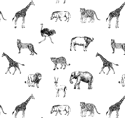 Blackout roller blind Animals
