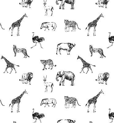 Blackout roller blind Animals