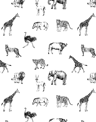 Blackout roller blind Animals