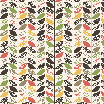 Blackout roller blind Colorful leaves