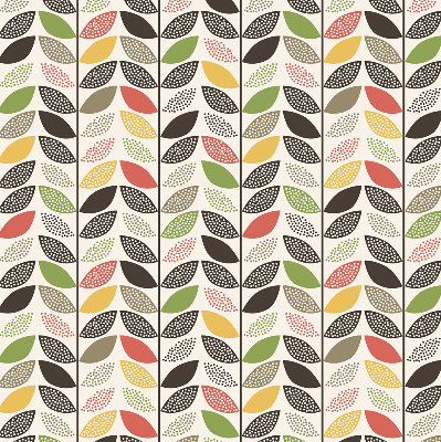 Blackout roller blind Colorful leaves