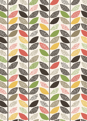 Blackout roller blind Colorful leaves