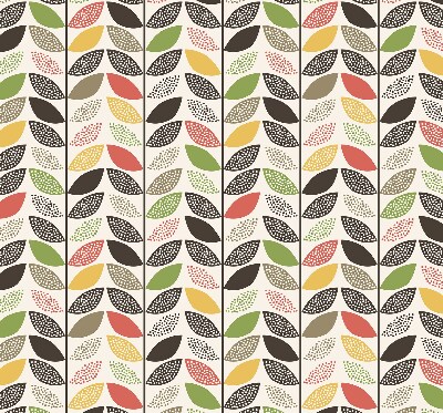 Blackout roller blind Colorful leaves