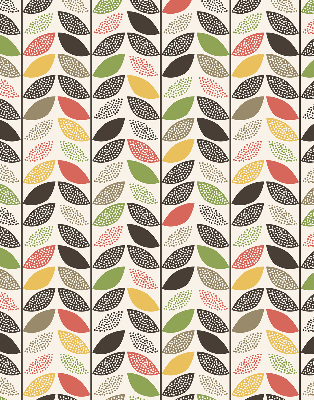 Blackout roller blind Colorful leaves