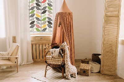 Blackout roller blind Colorful leaves