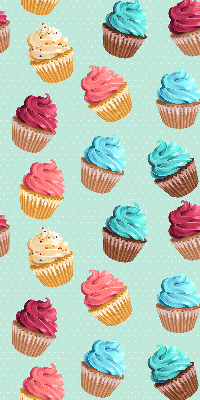Blackout roller blind for window Cupcakes