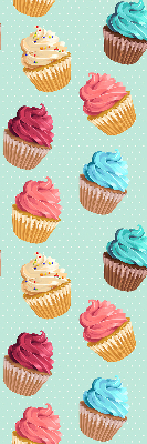Blackout roller blind for window Cupcakes