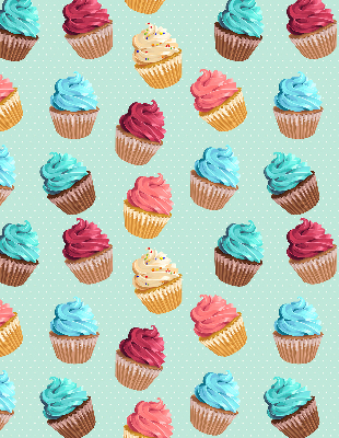 Blackout roller blind for window Cupcakes