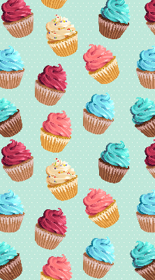 Blackout roller blind for window Cupcakes