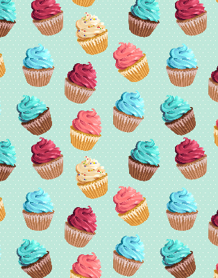 Blackout roller blind for window Cupcakes