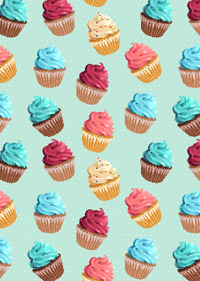 Blackout roller blind for window Cupcakes