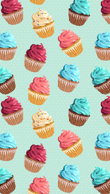 Blackout roller blind for window Cupcakes