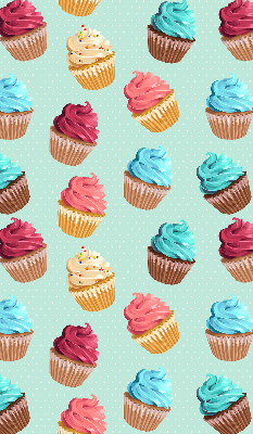 Blackout roller blind for window Cupcakes